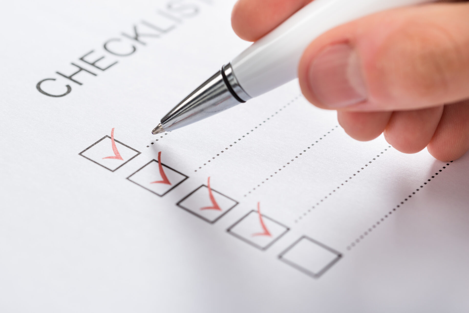 条件チェックリスト